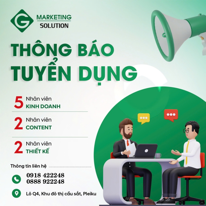  CÔNG TY TNHH MARKETING TOÀN CẦU THÔNG BÁO TUYỂN DỤNG NHÂN SỰ 2025 Ở CÁC VỊ TRÍ 