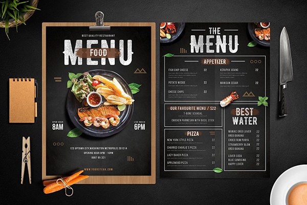 Dịch vụ thiết kế menu chuyên nghiệp, ấn tượng tại Quy Nhơn 