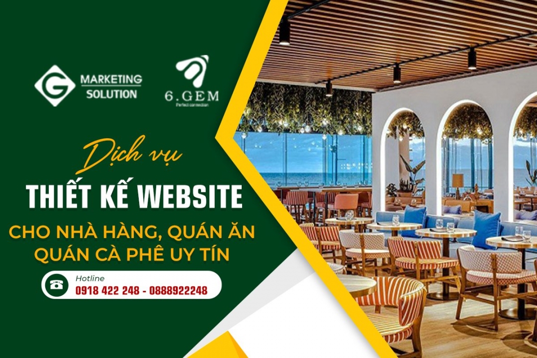 Dịch vụ thiết kế website nhà hàng, quán ăn, quán cà phê chuyên nghiệp