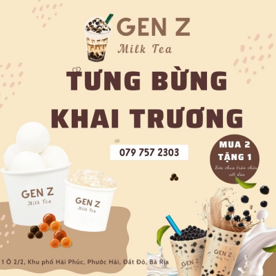 Quảng cáo facebook, quản trị fanpage cho lĩnh vực bán trà sữa nước uống -  Gen Z Milk Tea