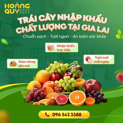 Quảng cáo facebook, quản trị fanpage cho lĩnh vực cửa hàng trái cây nhập- Hoàng Quy Good Food