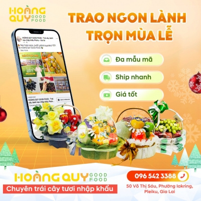Quảng cáo facebook, quản trị fanpage cho lĩnh vực cửa hàng trái cây sạch - Hoàng Quy Good Food