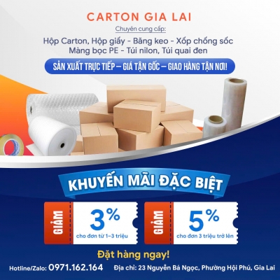 Quảng cáo facebook, quản trị fanpage cho lĩnh vực cung cấp carton - Carton Gia Lai