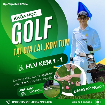 Quảng cáo facebook, quản trị fanpage cho lĩnh vực dạy golf - Lê Vinh Golf Gia Lai- Kon Tum