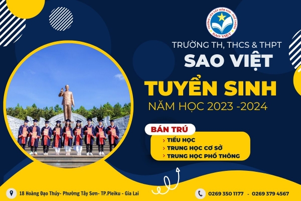Quảng cáo facebook, quản trị fanpage cho lĩnh vực giáo dục - Trường Th, Thcs & Thpt Sao Việt