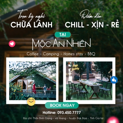 Quảng cáo facebook, quản trị fanpage cho lĩnh vực homestay - Mộc An Nhiên Café & Farmstay