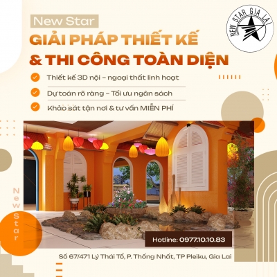 Quảng cáo facebook, quản trị fanpage cho lĩnh vực kiến trúc xây dựng - New Star Gia Lai