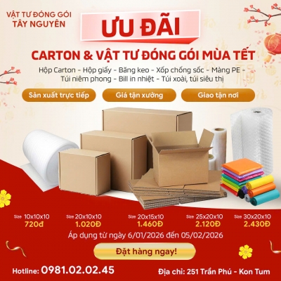 Quảng cáo facebook, quản trị fanpage cho lĩnh vực phân phối vật tư đóng gói - Vật tư đóng gói Tây Nguyên