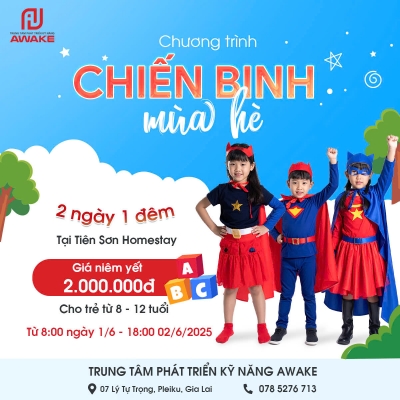 Quảng cáo facebook, quản trị fanpage cho lĩnh vực phát triển kỹ năng cho trẻ- Trung Tâm Phát Triển Kỹ Năng Awake