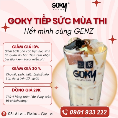 Quảng cáo facebook, quản trị fanpage cho lĩnh vực quán trà sữa- GoKy Premium Gia Lai