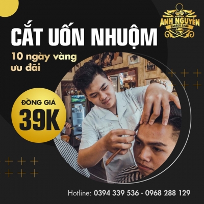 Quảng cáo facebook, quản trị fanpage cho lĩnh vực salon tóc - Barbershop Anh Nguyễn 
