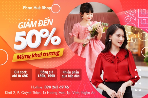 Quảng cáo facebook, quản trị fanpage cho lĩnh vực Shop thời trang - Phan Huệ Shop
