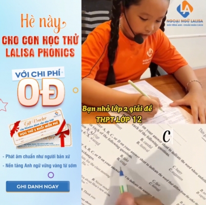 Quảng cáo facebook, quản trị fanpage cho lĩnh vực trung tâm ngoại ngữ- Hệ Thống TT Ngoại Ngữ Lalisa Việt Nam - Gia Lai