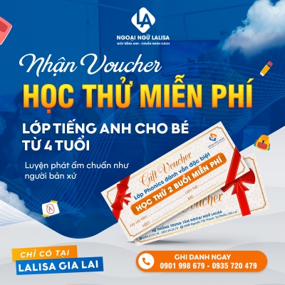 Quảng cáo facebook, quản trị fanpage cho lĩnh vực trung tâm ngoại ngữ- Hệ Thống TT Ngoại Ngữ Lalisa Việt Nam - Gia Lai