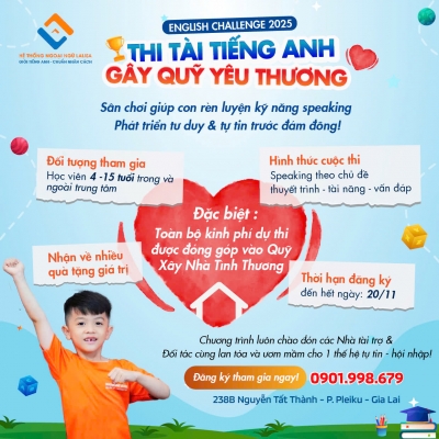 Quảng cáo facebook, quản trị fanpage cho lĩnh vực trung tâm ngoại ngữ - Trung Tâm Ngoại Ngữ Lalisa - Pleiku