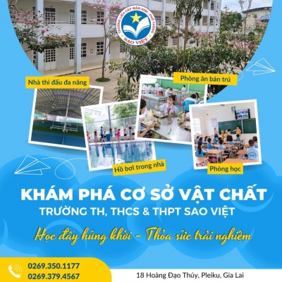 Quảng cáo facebook, quản trị fanpage cho lĩnh vực trường học - Trường Th,Thcs & Thpt Sao Việt