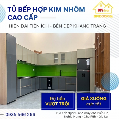 Quảng cáo facebook, quản trị fanpage cho lĩnh vực tư vấn thiết kế thi công tủ bếp - Nội Thất Nhôm BPidoor Gia Lai