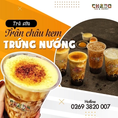 Thiết kế banner chuyên nghiệp cho Chado Tea & Yogupt