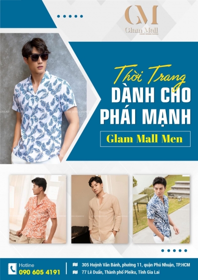 Thiết kế banner chuyên nghiệp cho Glam Mall Men