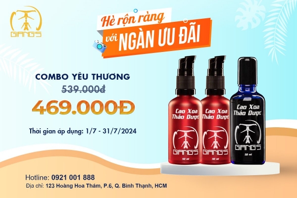 Thiết kế banner chuyên nghiệp cho lĩnh vực cao xoa bóp- Cao Xoa Bóp Thảo Dược Giang's