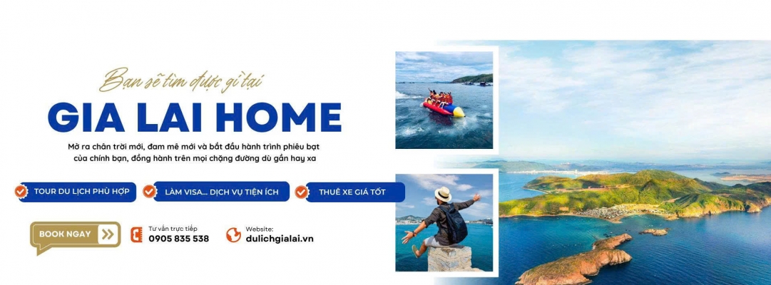 Thiết kế banner chuyên nghiệp cho lĩnh vực du lịch- Du Lịch Gia Lai