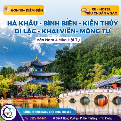 Thiết kế banner chuyên nghiệp cho lĩnh vực du lịch- Việt Hoa Travel