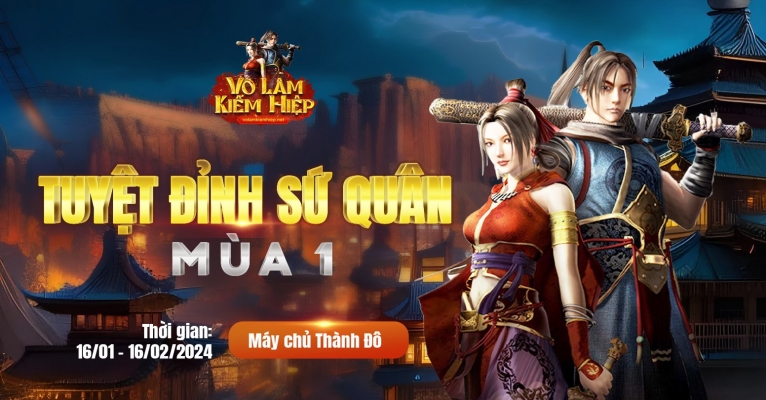 Thiết kế Banner chuyên nghiệp, cho lĩnh vực game- Võ Lâm Kiếm Hiệp 