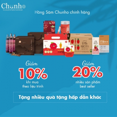 Thiết kế banner chuyên nghiệp cho lĩnh vực Hồng Sâm - Cửa hàng Chunho Ncare Gia Lai