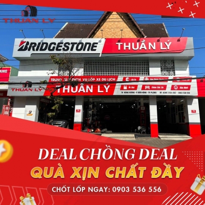 Thiết kế banner chuyên nghiệp cho lĩnh vực lốp xe - Trung tâm Dịch vụ lốp xe Thuần Lý