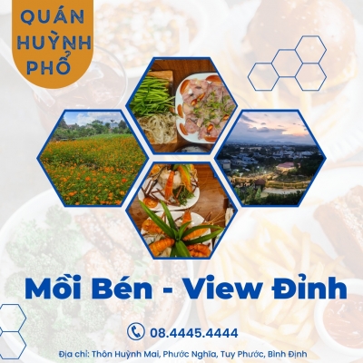 Thiết kế banner chuyên nghiệp cho lĩnh vực nhà hàng quán ăn hải sản - Quán Huỳnh Phổ