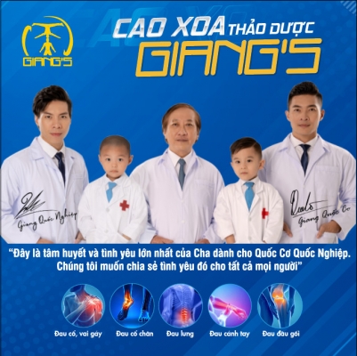 Thiết kế Banner chuyên nghiệp cho lĩnh vực thảo dược- Cao Xóa Bóp Thảo Dược Giang's