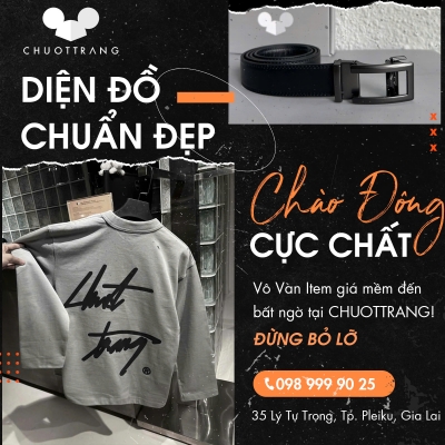 Thiết kế Banner chuyên nghiệp cho lĩnh vực thời trang nam- Chuột Trắng Gia Lai