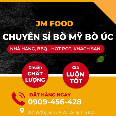 Thiết kế Banner chuyên nghiệp, cho lĩnh vực thực phẩm - Công ty Thực phẩm JM