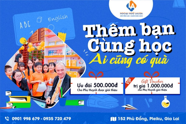 Thiết kế banner chuyên nghiệp cho lĩnh vực Trung tâm ngoại ngữ - Trung tâm Ngoại ngữ Lalisa