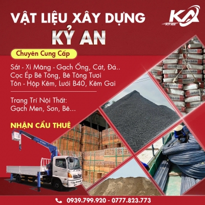 Thiết kế Banner chuyên nghiệp cho lĩnh vực vật liệu xây dựng, nội thất - Công Ty Tnhh Kỷ An