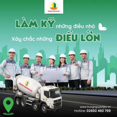 Thiết kế banner chuyên nghiệp cho lĩnh vực xây dựng- Bê Tông Trung Nguyên