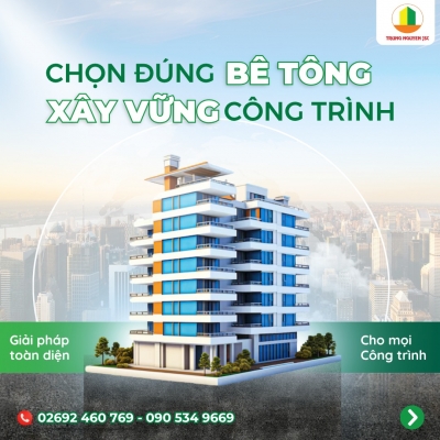 Thiết kế banner chuyên nghiệp cho lĩnh vực xây dựng- Bê Tông Trung Nguyên
