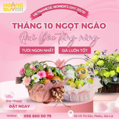 Thiết kế banner chuyên nghiệp, uy tín, chất lượng cho lĩnh vực cửa hàng trái cây- Hoàng Quy Good Food