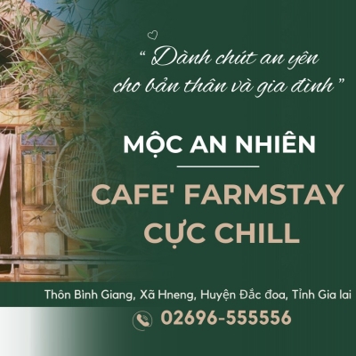 Thiết kế Banner chuyên nghiệp, uy tín, chất lượng cho lĩnh vực homestay - Mộc An Nhiên Cafe & Farmstay