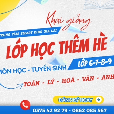 Thiết kế banner chuyên nghiệp, uy tín, chất lượng cho lĩnh vực trung tâm dạy thêm- Trung Tâm Dạy Thêm THCS Smart Kids