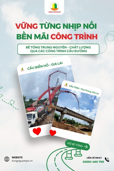 Thiết kế banner chuyên nghiệp, uy tín, chất lượng cho lĩnh vực xây dựng- Bê Tông Trung Nguyên