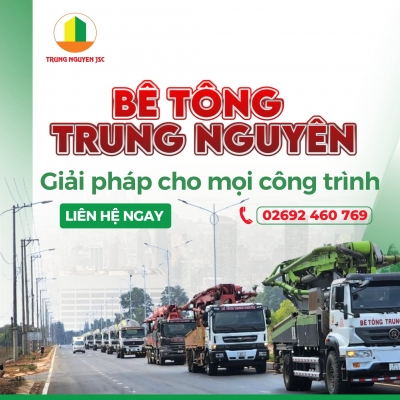 Thiết kế banner chuyên nghiệp, uy tín, chất lượng cho lĩnh vực xây dựng- Bê Tông Trung Nguyên