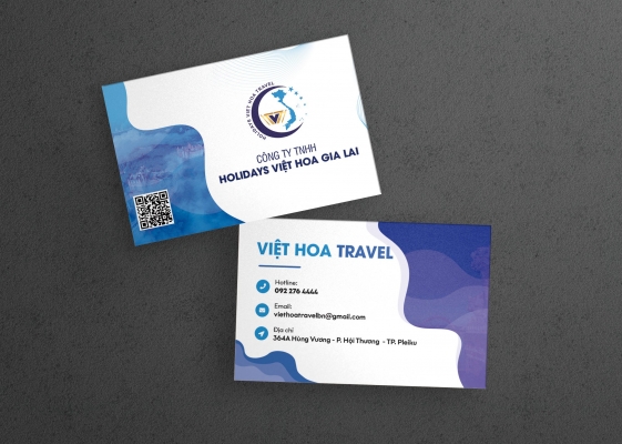 Thiết kế card visit chuyên nghiệp cho lĩnh vực du lịch- Việt Hoa Travel
