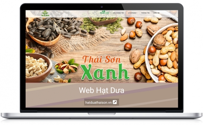Thiết kế website cho lĩnh vực chế biến và cung cấp hạt dưa  - Hạt dưa Thái Sơn