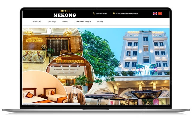 Thiết kế Website cho lĩnh vực Khách sạn - Khách sạn  MeKong Gia Lai 