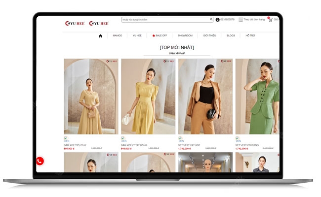 Thiết kế website cho lĩnh vực thời trang - Thời Trang Yu Hee